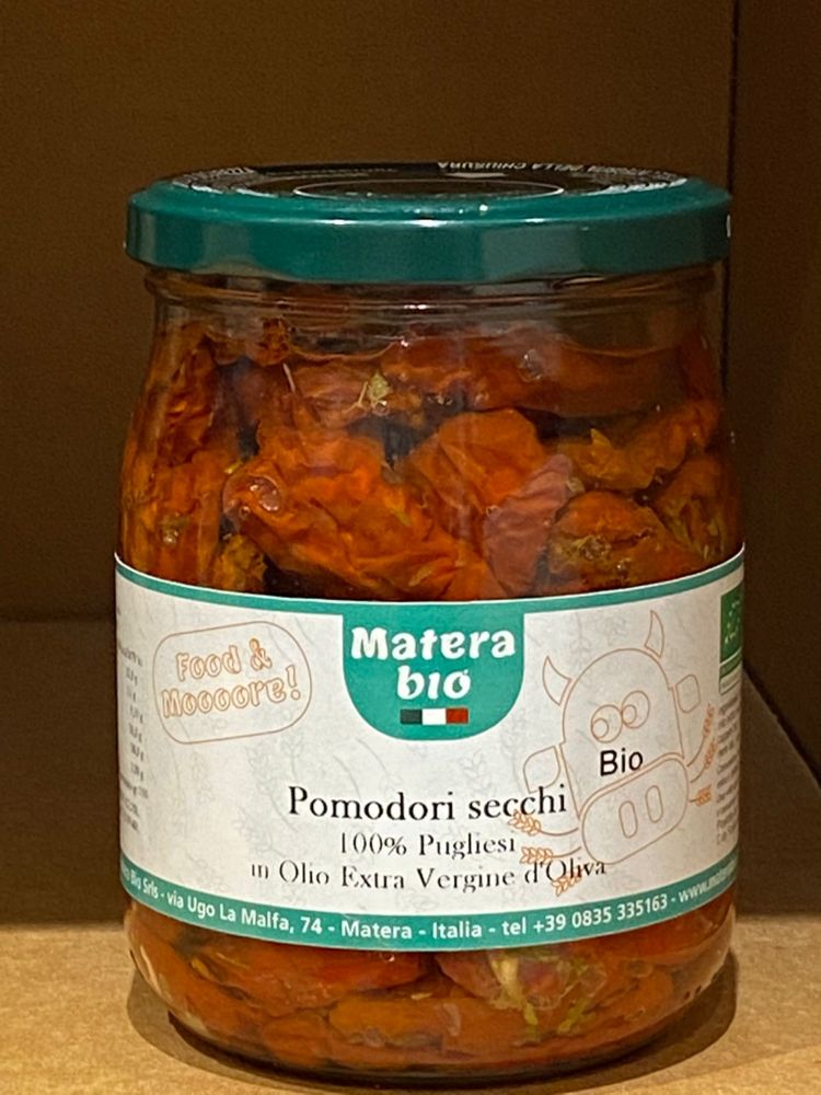 Pomodori secchi in olio extra vergine di oliva bio  
