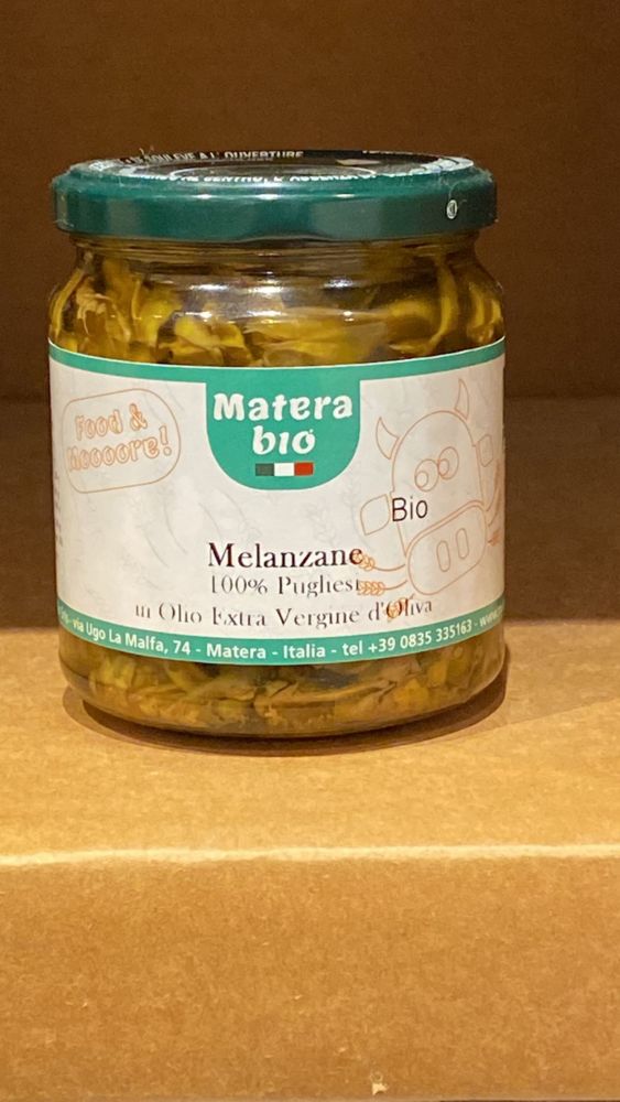 Melanzane in olio extra vergine di oliva bio  