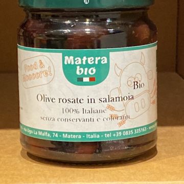 Olive rosate bio in salamoia