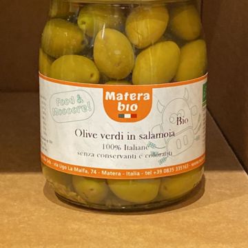 Olive verdi bio in salamoia 